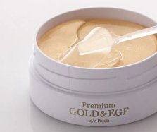 Premium Gold & EGF Hydrogel Eye Patch. 